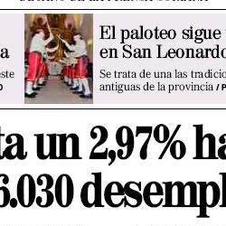 Portada de Diario de Soria del 3 de febrero de 2012